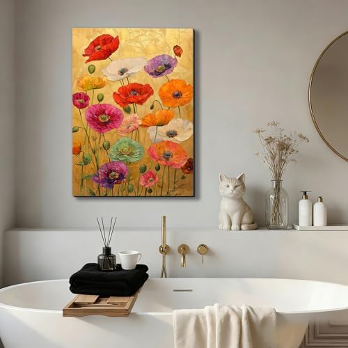 ZERILYN Ship Next Day Botanical Flower Canvas Art Modern Floral Wall Decor - Image 4