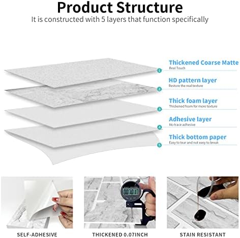 TUOKING Peel and Stick Backsplash Tiles - Image 5