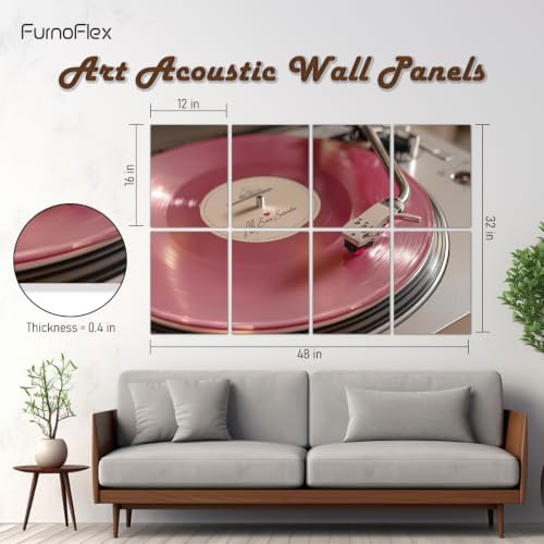 FurnoFlexArt Acoustic Panels Tiles Decorative Room Sound Proof Foam Absorbing - Image 3
