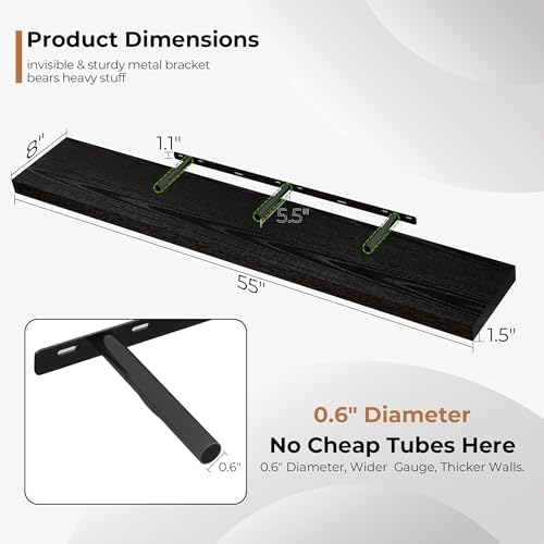 Fun Memories 55 Inch Floating Shelves - Image 3