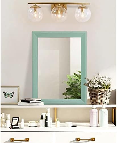 AAZZKANG Wood Framed Mirror Rectangle Modern Farmhouse Wall Mirrors Decor Large - Image 4