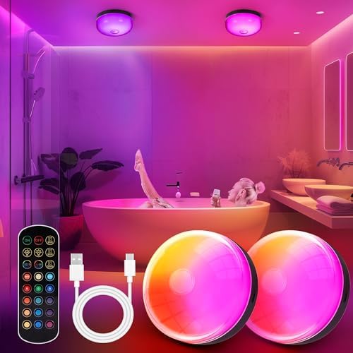 2-Pack Waterproof Shower Lights by Unknown