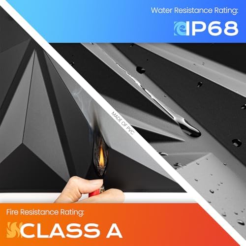 Sonicism Wall Panels 48Pack 3D Wall Panels 0.7"x11.8"x11.8"Creative Cutting - Image 2