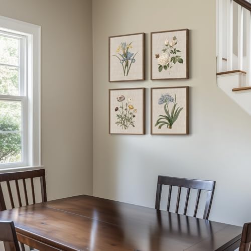 Framed Vintage Floral Botanical Wall Art - Image 4