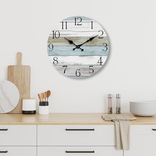 12 Inch Wall Clock, Silent Battery Operated Analog Clock - Image 5