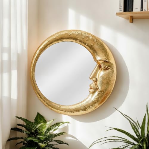 Novabright Moon Crescent Celestial Mirror 90s Wall Decor - Image 4