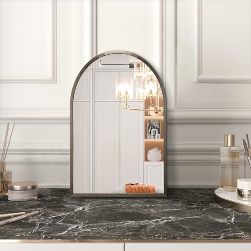 Arch Metal Framed Bathroom Mirror - Image 3
