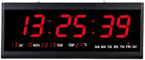 Rsobl 18.9 Inch Oversized LED Digital Wall Clock Large Display by Rsobl