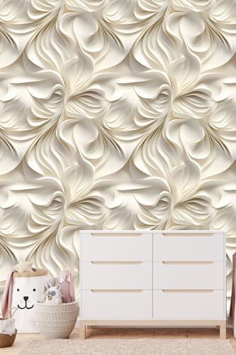 Peel and Stick Wallpaper Beige Brown Abstract Feature Art Deco - Image 3