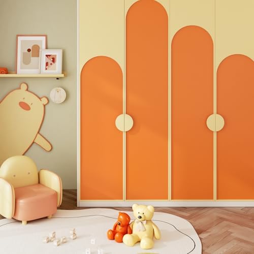 LaCheery 15.8inx46ft Warm Orange Removable Wallpaper Peel and Stick Solid Color - Image 5