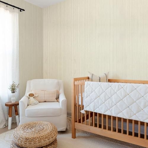 Grasscloth Wallpaper Peel and Stick Vintage Texture Contact Paper 16x196in - Image 5