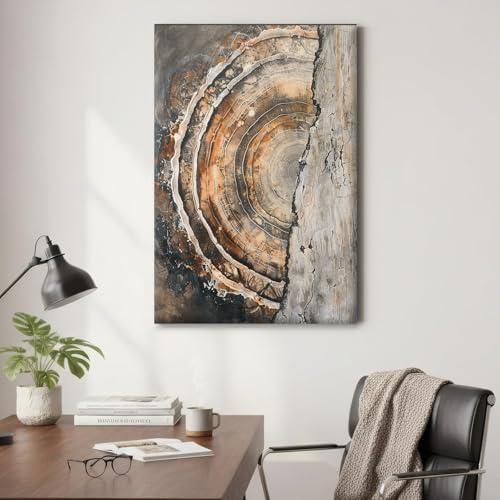 Tree Ring Wall Art Framed, Modern Nature Decor - Image 5