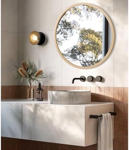 JJUUYOU Circle Wall Mirror 20 Inch Round Wall Mirror - Image 3