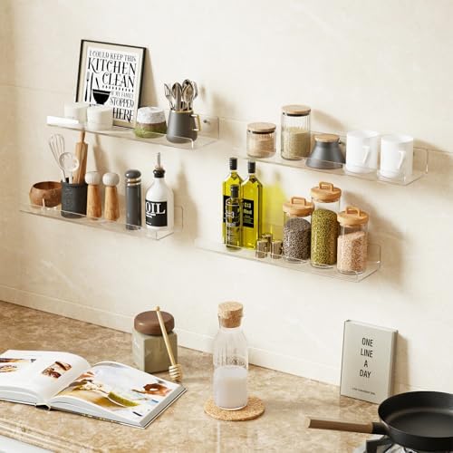 Dooiclear 4 Pack Floating Shelves - Image 5