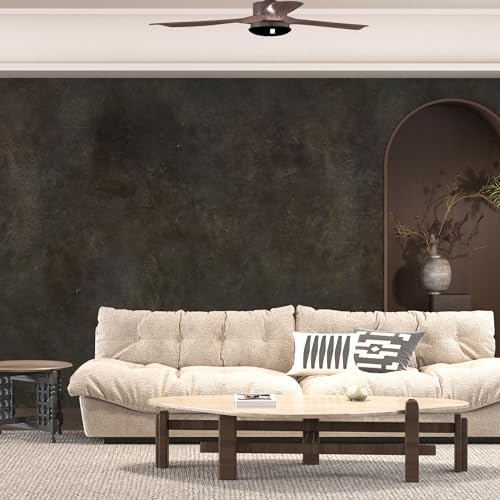 BOMENG Large Wide Concrete Wallpaper Peel and Stick 48"x197"Dark Grey - Image 3