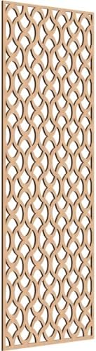 Resort Decorative Pierced Fretwork Wood Wall Panels, 23 3/8"W x 59 3/8"H x 1/4"T by EkenaMillwork