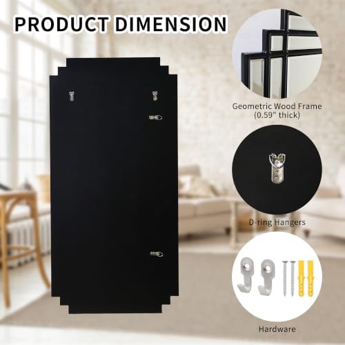 47"x24" Large Rectangle Beveled Mirror - Image 3