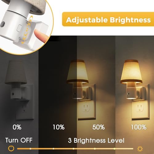 L LOHAS LED Night Lights Plug into Wall, Plug in Night Light Dimmable 100LM - Image 3