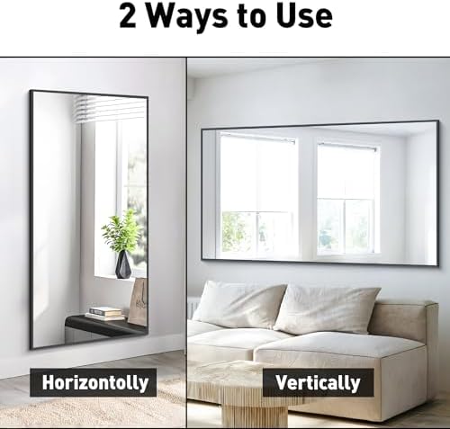 BONEWEI Bathroom Mirror, 30x55 inch Wall Mirror - Image 6