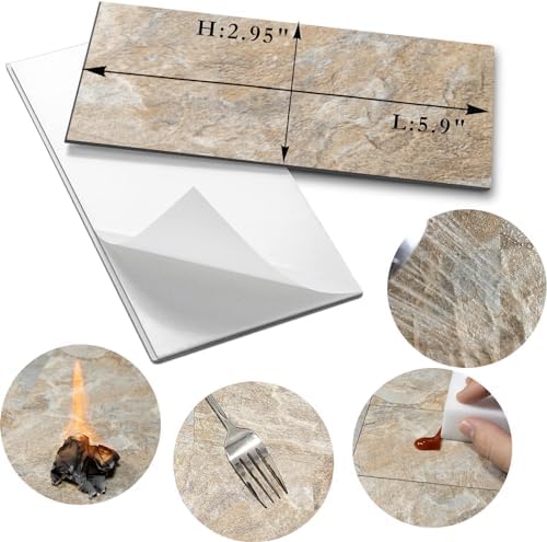 AULIGET Sandstone Peel and Stick Backsplash Wall Tiles - Image 5