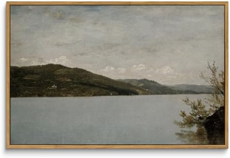 InSimSea Framed Canvas Wall Art Vintage Decor, Classical Landscape Paintings by InSimSeaArt