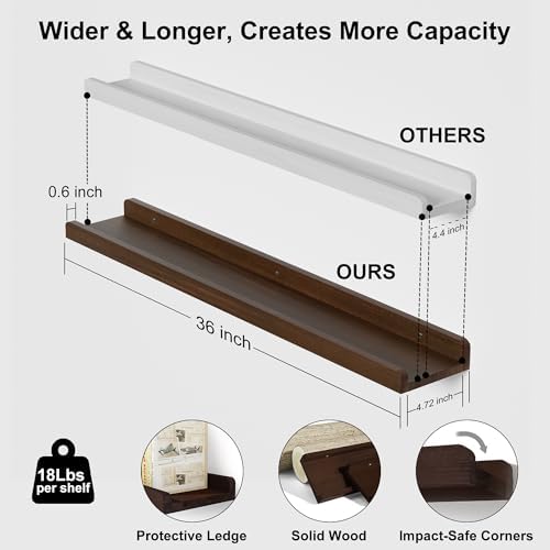 Love-KANKEI 36" Long Floating Shelves - Image 3