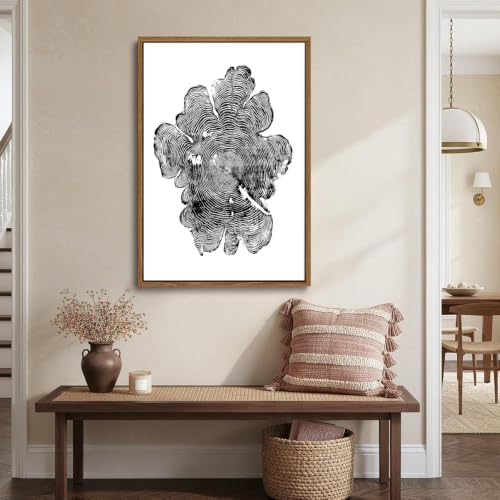 IBHJSART Oregon Western Red Cedar, woodcut print, Woodcore art, tree ring print - Image 2