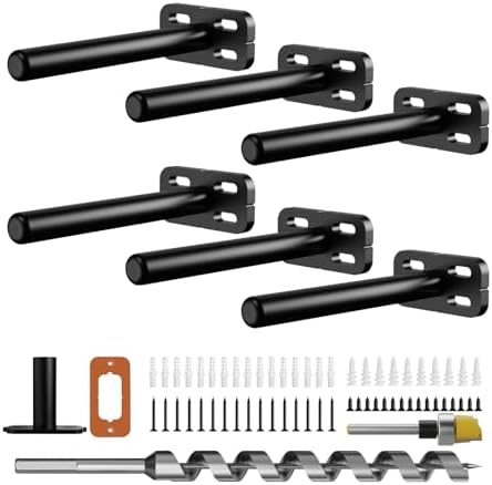 6pcs Wall Shelf Brackets Heavy Duty Floating Shelf Bracket Hidden, Invisible by Crafterspirit