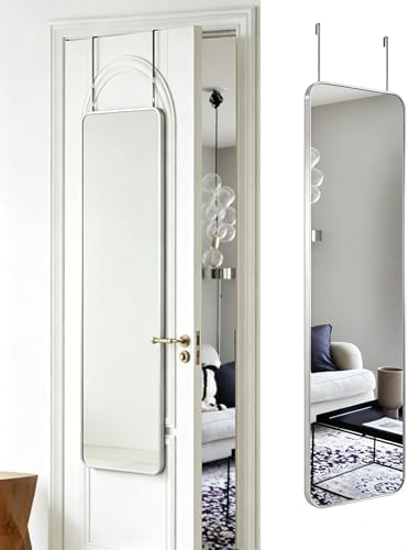 DMWOODFL 48"x14" Rounded Rectangle Over The Door Mirror by DMWOODFL
