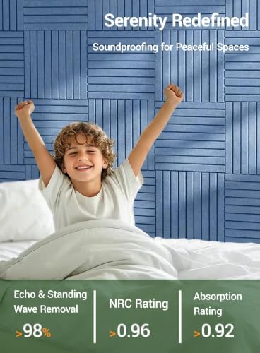 Waister Soundproof Wall Panels, 0.47 Inch Thick -Sky Blue - Image 4