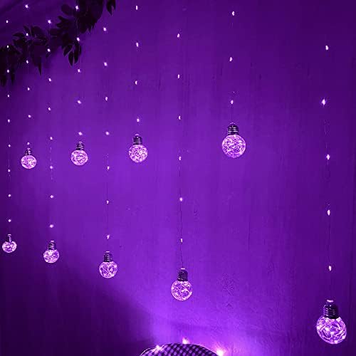 YOLIHT Wishing Ball Curtain String Lights 9.8 x 3.3 ft, USB/Battery Powered - Image 3