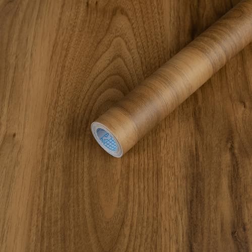 Wood Grain Contact Paper Peel and Stick Walnut Wallpaper Thicken Vintage by Arrost