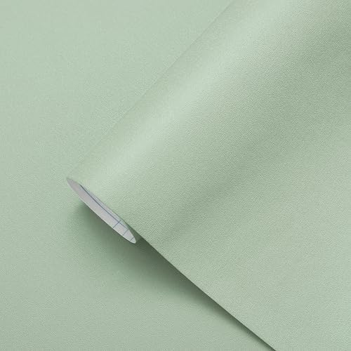 Yasinet Light Green Peel and Stick Wallpaper Green Contact Paper Sage Green by Yasinet