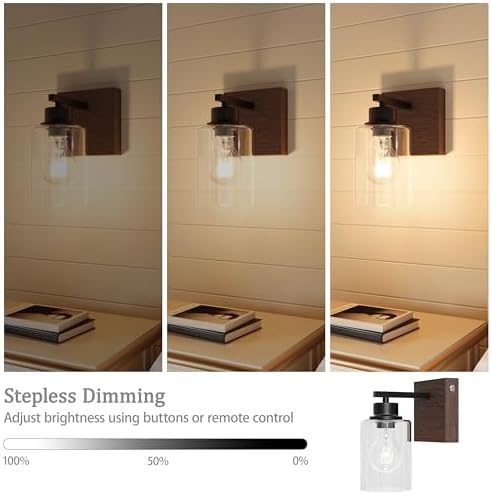 Rayogale Wireless Battery Operated Wall Sconce Set of 2 - Image 2
