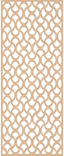 Resort Decorative Pierced Fretwork Wood Wall Panels, 17 3/8"W x 44 3/8"H x 1/4"T - Image 2