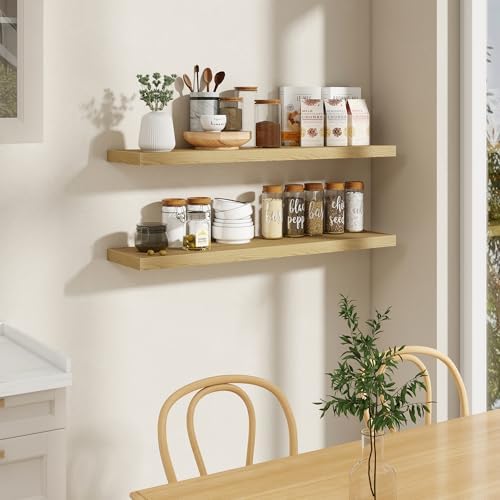 Fun Memories 48 Inch Floating Shelves, 9.3 Inch Deep Wall Shelves - Image 6