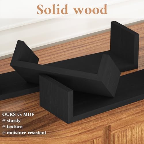 SRIWATANA Black Floating Shelves - Image 6