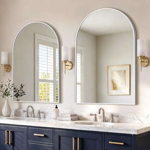 FICTOR 2 Pack 24" x 36" Arched Bathroom Vanity Mirror by FICTOR