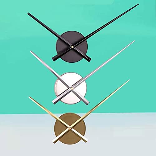 Metal Wall Clock Without Numbers 3D Silver Large Quartz Clocks - Image 4