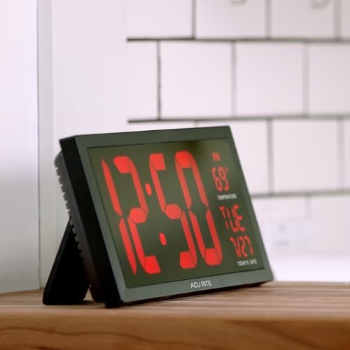 AcuRite (75127M 14.5" Red LED Digital Indoor Clock - Image 3