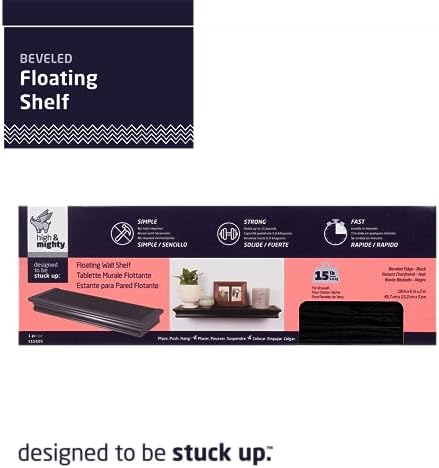 HIGH & MIGHTY Floating Shelf, 18in x 6in, 1 Pack - Image 4