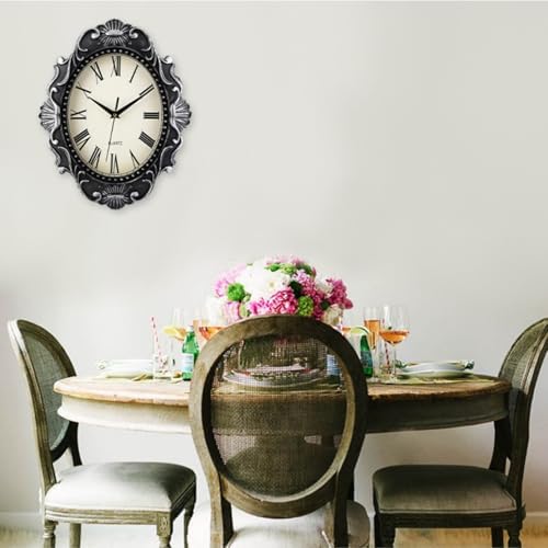 ZAVOOS 14 Inch Retro Wall Clock, Battery Operated Quartz Movement - Image 7