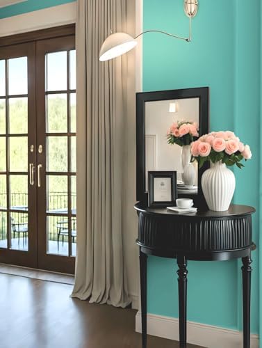 Dimoon 393.7''x17.7''Mint Green Peel and Stick Wallpaper Contact Paper Modern - Image 3