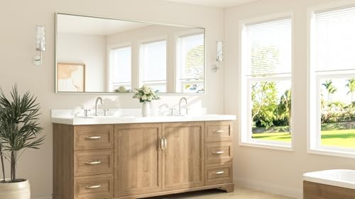 TETOTE Brushed Nickel Vanity Mirror - Image 2
