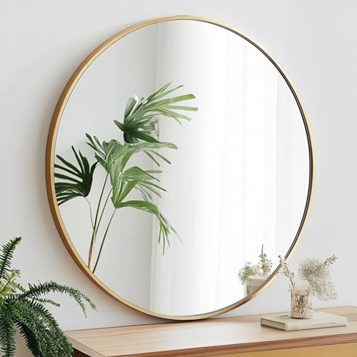 Oruii Small Round Mirror, 16 inch Gold Circle Mirror - Image 7
