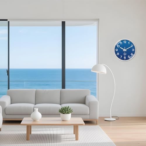 XNM Modern Analog Wall Clocks Battery Operated 14 Inch - Image 2