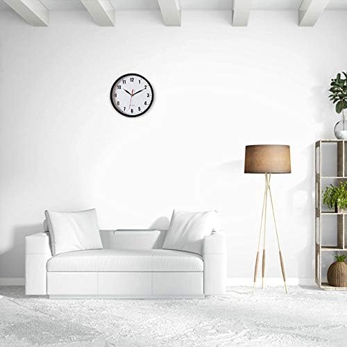 SAC SMARTEN ARTS 8" Silent Quartz Wall Clock Non-Ticking Digital Clock - Image 5