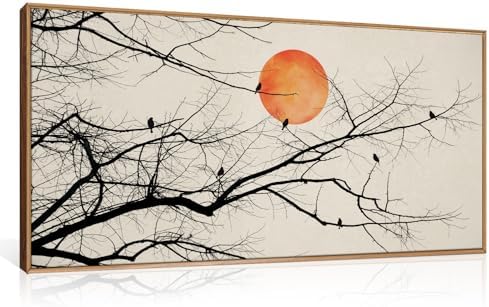 Large Vintage Tree Branch Framed Canvas Wall Art Set-40"x20"x1 - Image 5