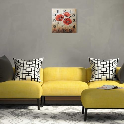 8 Inch Square Wall Clock - Image 2