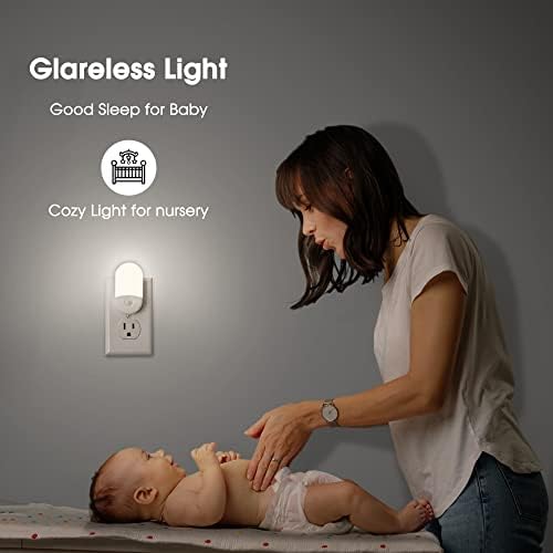 LOHAS Night Lights Plug into Wall, Auto Dusk to Dawn sensor, 0.6W Dimmable LED - Image 2